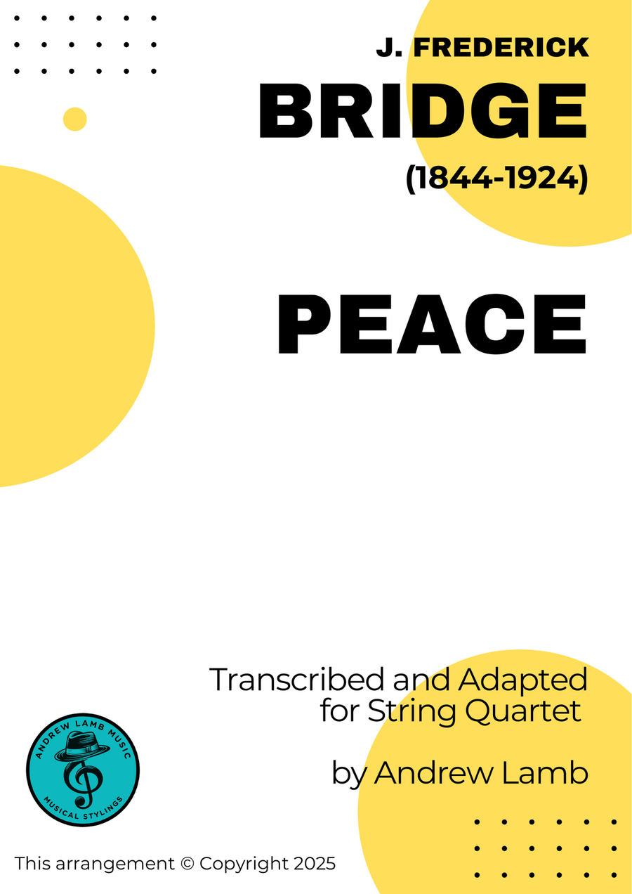 J. Frederick Bridge | Peace! | for String Quintet String Quartet scores gallery preview page 1