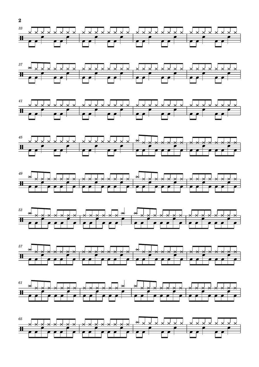 Low Low Drum Set scores gallery preview page 2