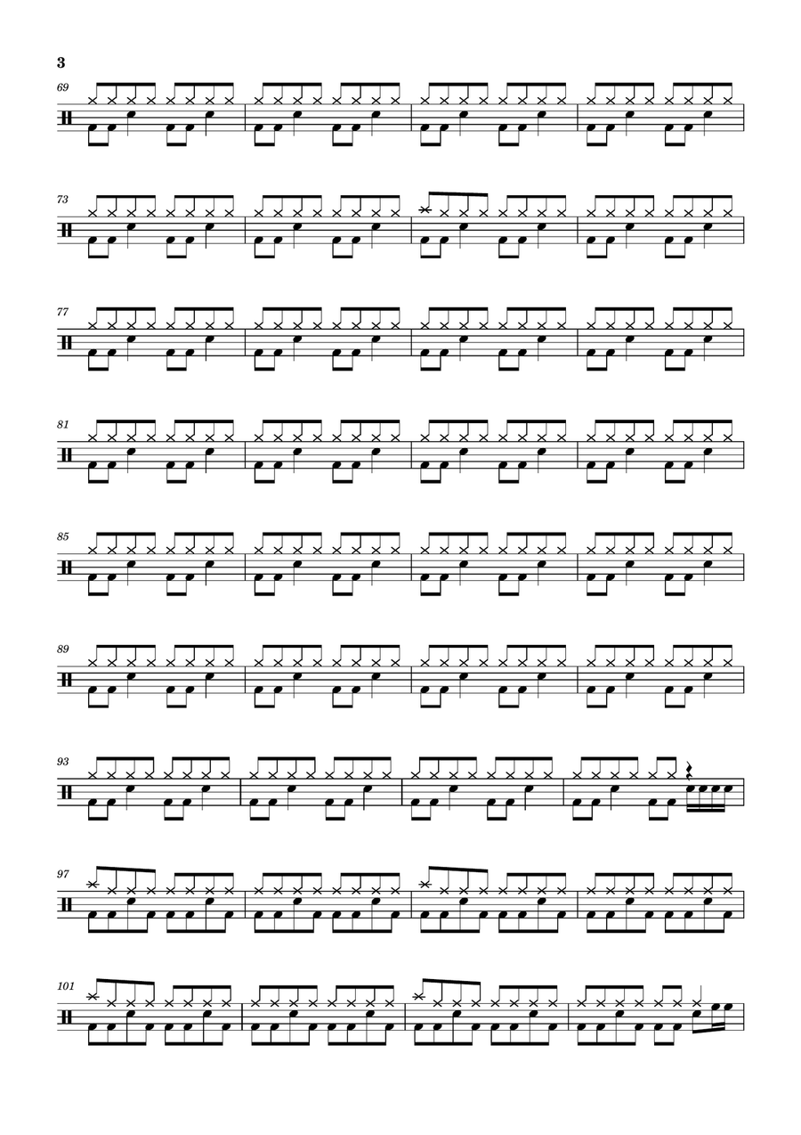 Low Low Drum Set scores gallery preview page 3