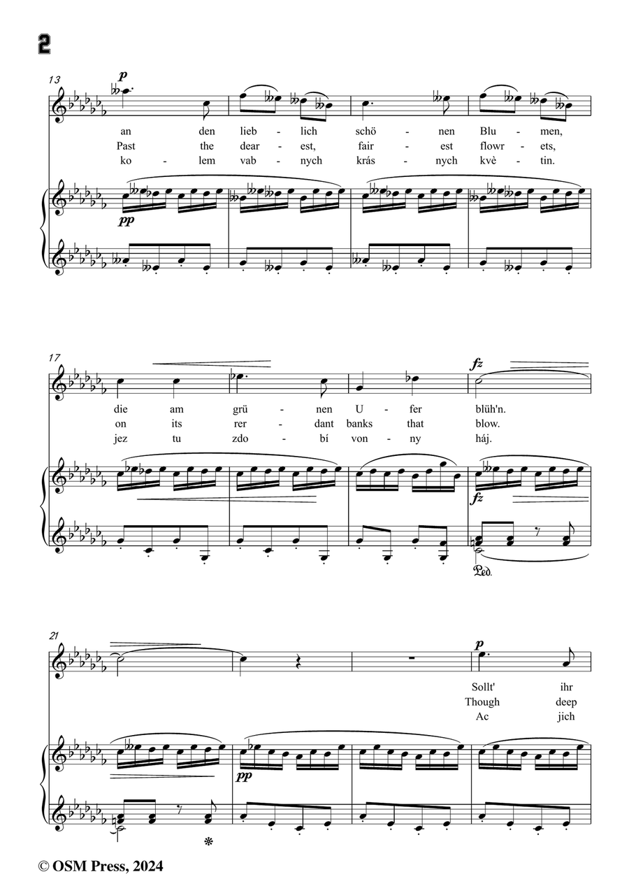 A. Dvořák-Am Bache,in a flat minor Piano, Vocal scores gallery preview page 4