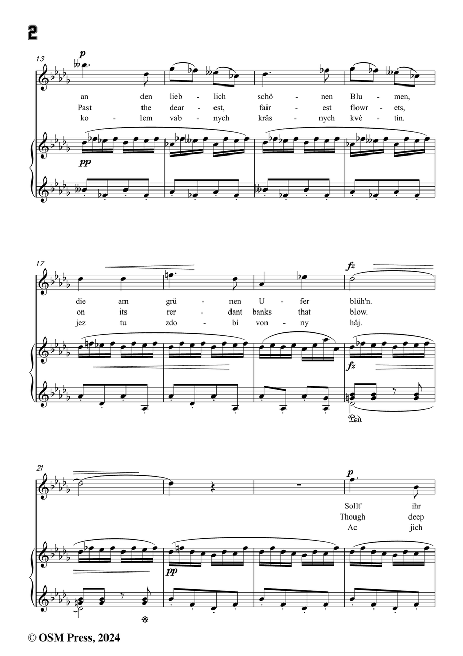 A. Dvořák-Am Bache,in b flat minor Piano, Vocal scores gallery preview page 4