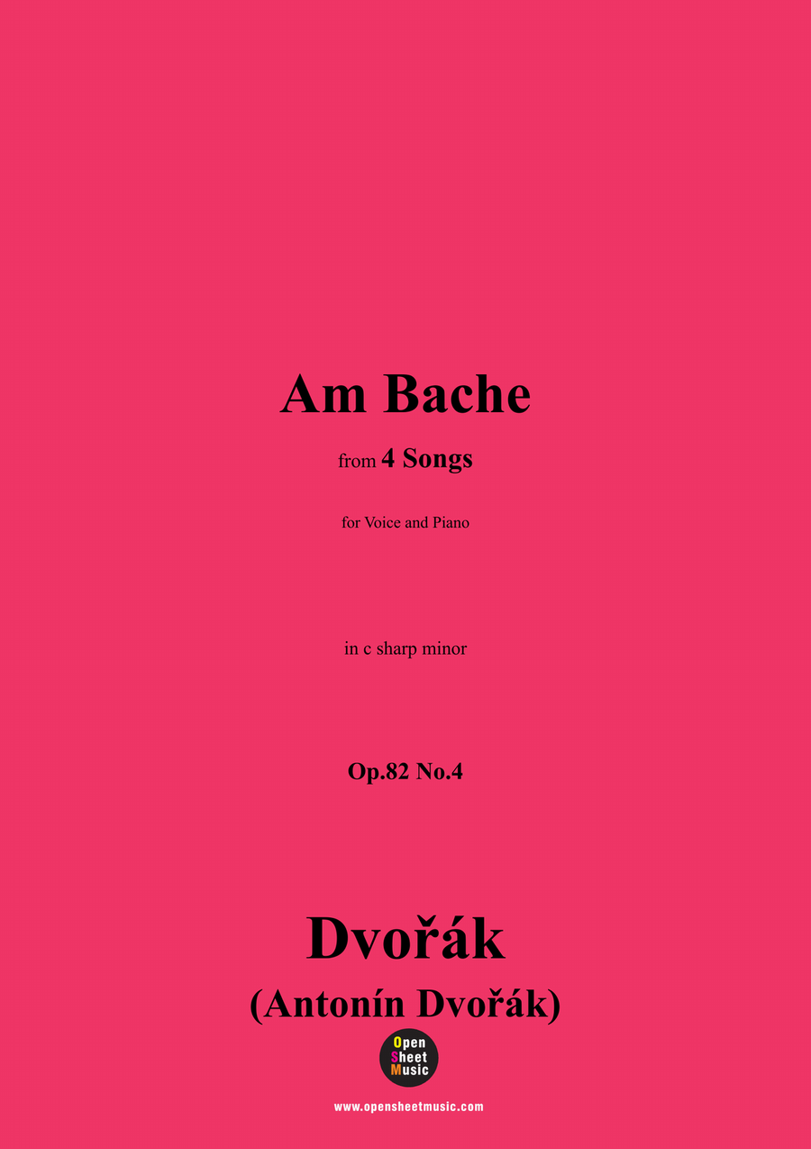 A. Dvořák-Am Bache,in c sharp minor Piano, Vocal scores gallery preview page 1