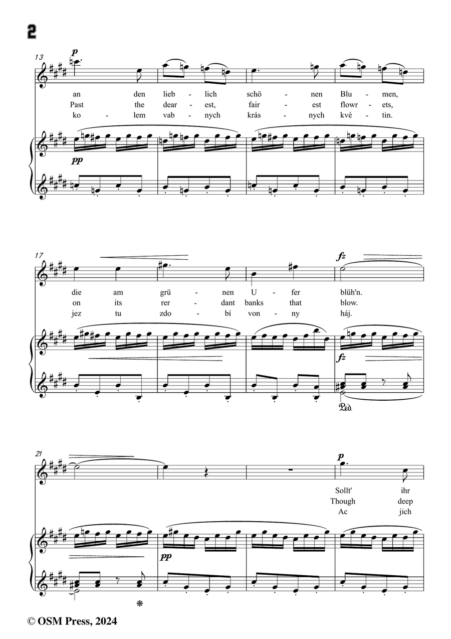 A. Dvořák-Am Bache,in c sharp minor Piano, Vocal scores gallery preview page 4