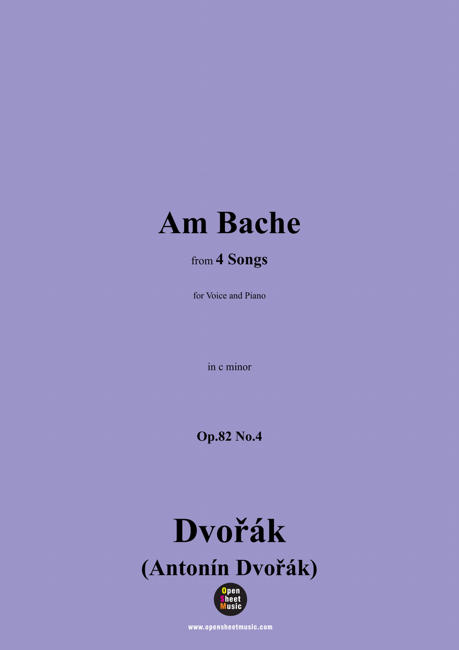 A. Dvořák-Am Bache,in c minor Piano, Vocal scores gallery preview page 1