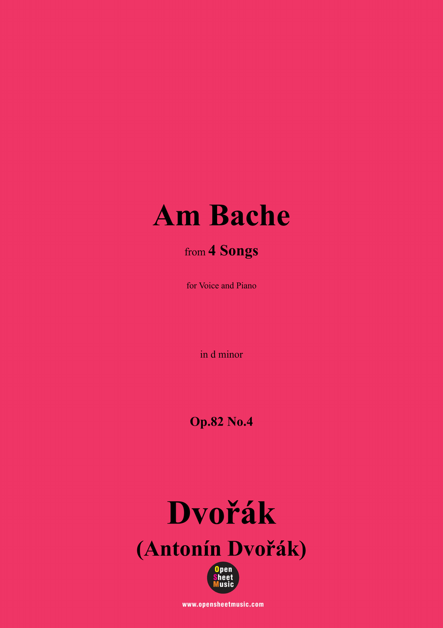 A. Dvořák-Am Bache,in d minor Piano, Vocal scores gallery preview page 1