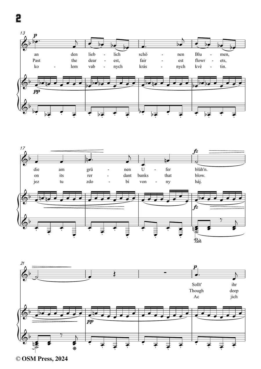 A. Dvořák-Am Bache,in d minor Piano, Vocal scores gallery preview page 4
