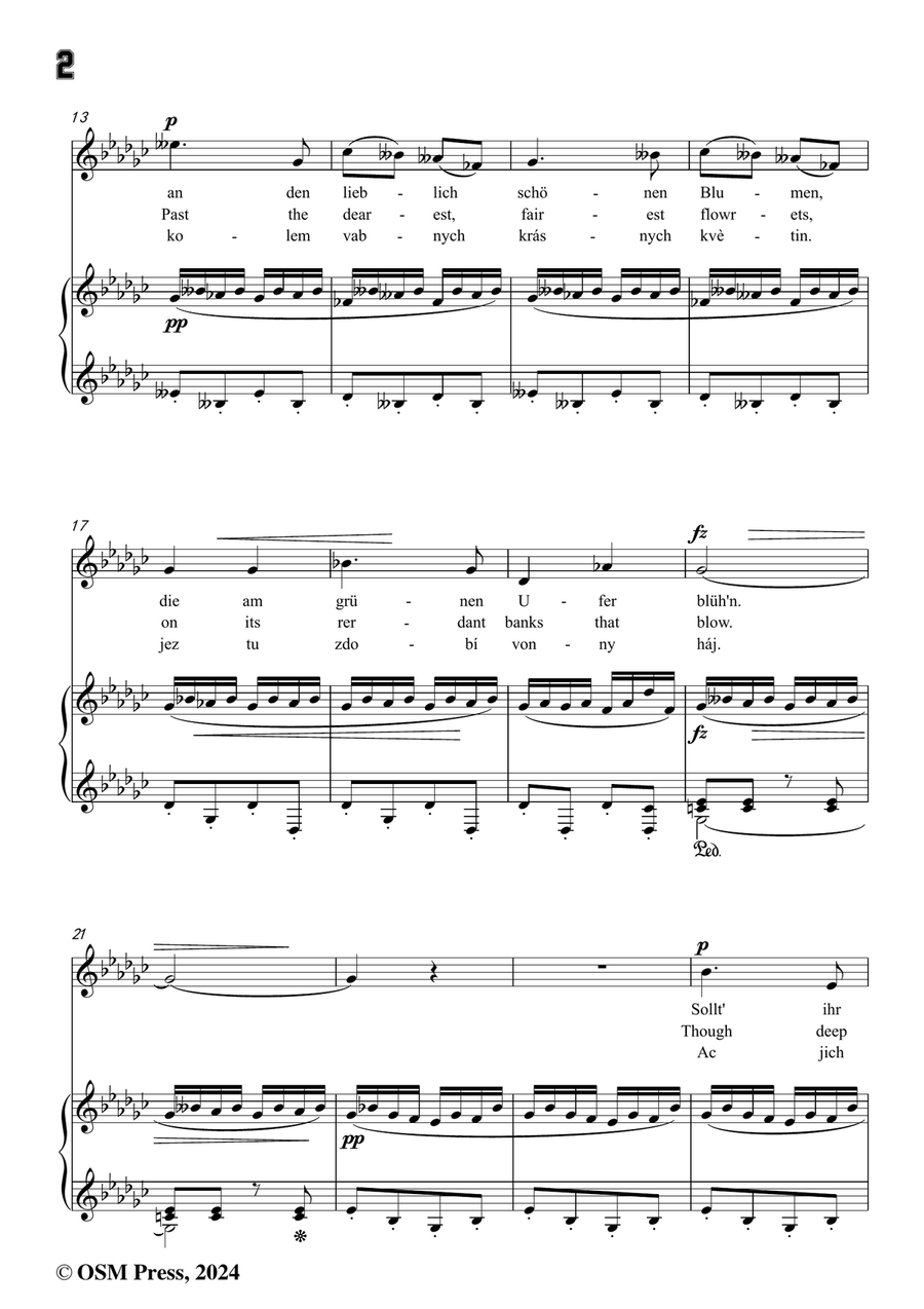 A. Dvořák-Am Bache,in e flat minor Piano, Vocal scores gallery preview page 4