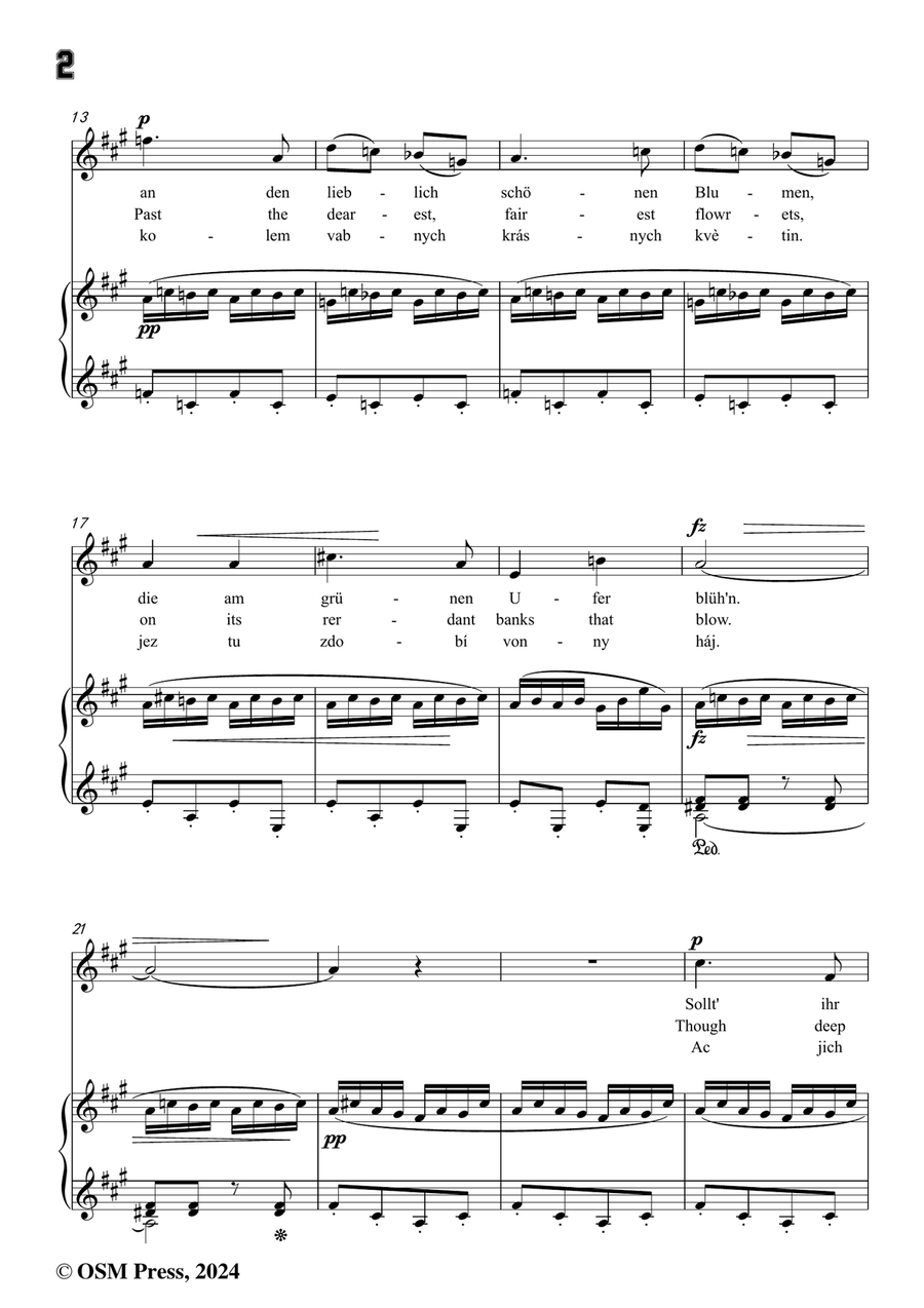 A. Dvořák-Am Bache,in f sharp minor Piano, Vocal scores gallery preview page 4