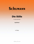 Die Stille, by Schumann, Op.39 No.4, in B Major
