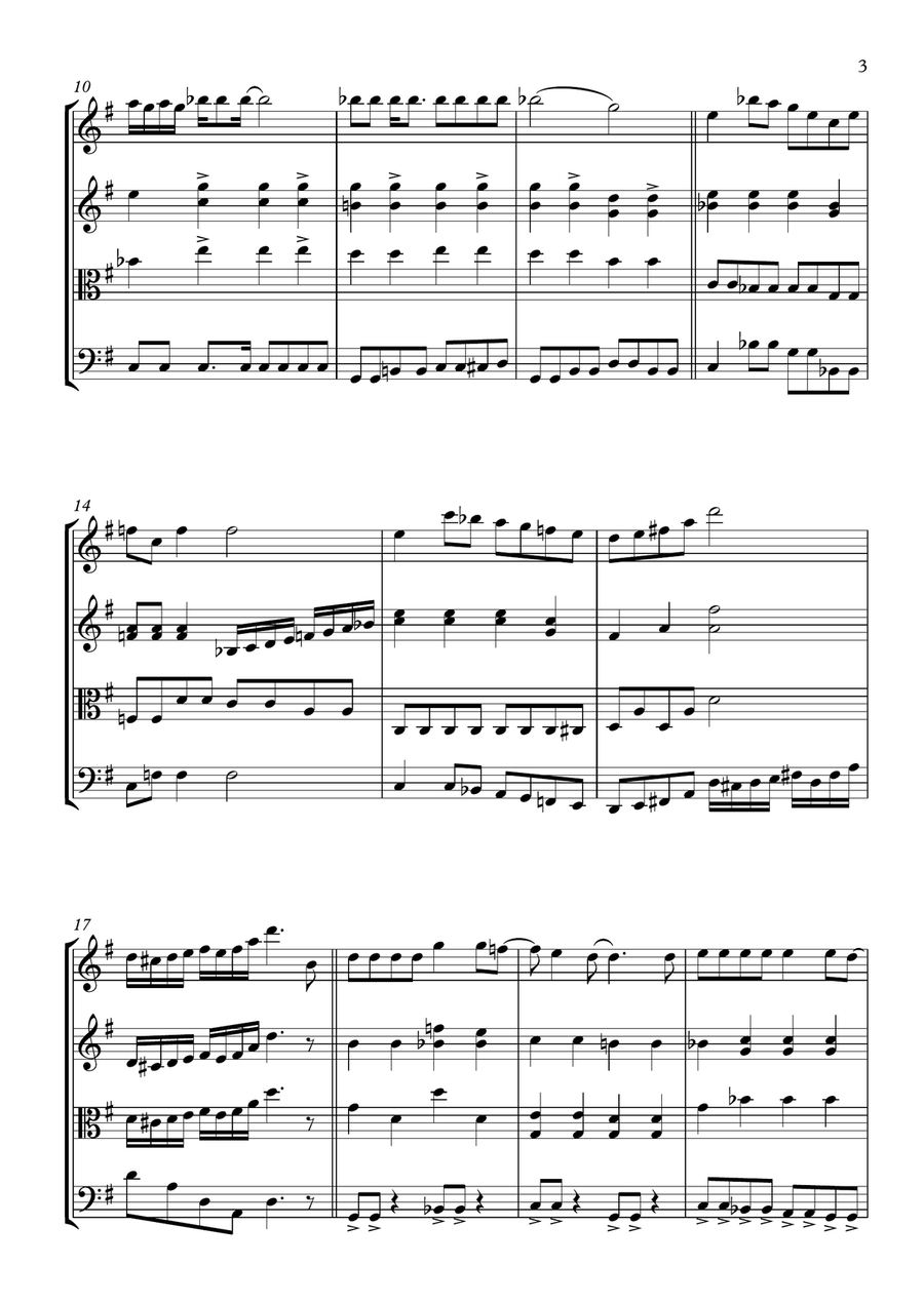 Sgt. Pepper's Lonely Hearts Club Band (Reprise) String Quartet scores gallery preview page 3