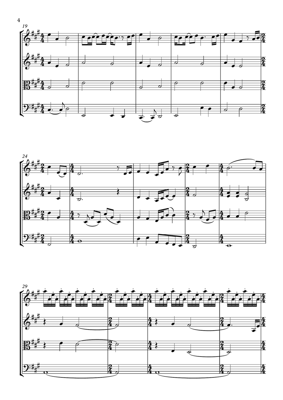 Go The Distance Go The Distance String Quartet scores gallery preview page 4