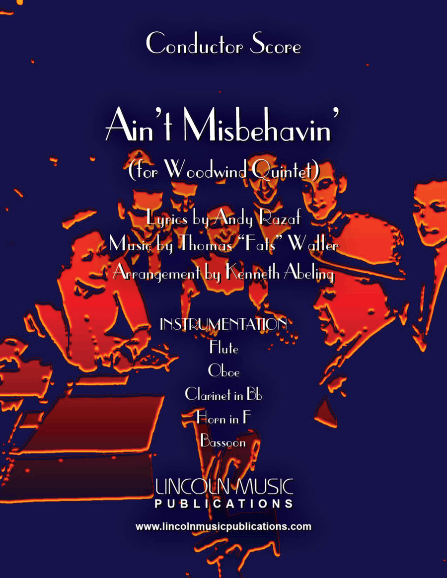Ain’t Misbehavin (for Woodwind Quintet) Woodwind Quintet scores gallery preview page 1