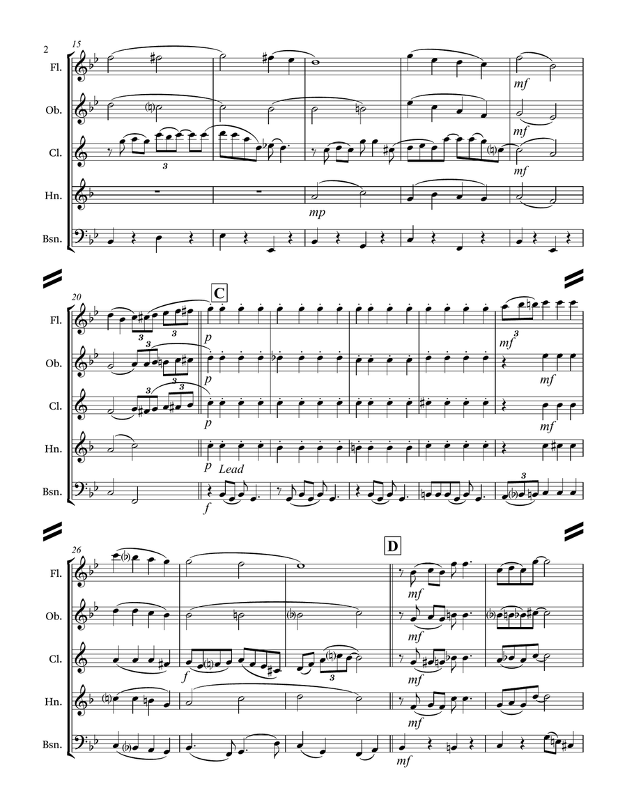 Ain’t Misbehavin (for Woodwind Quintet) Woodwind Quintet scores gallery preview page 3