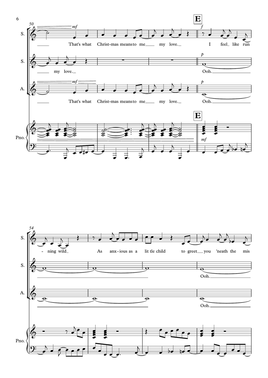 What Christmas Means To Me SSA scores gallery preview page 6