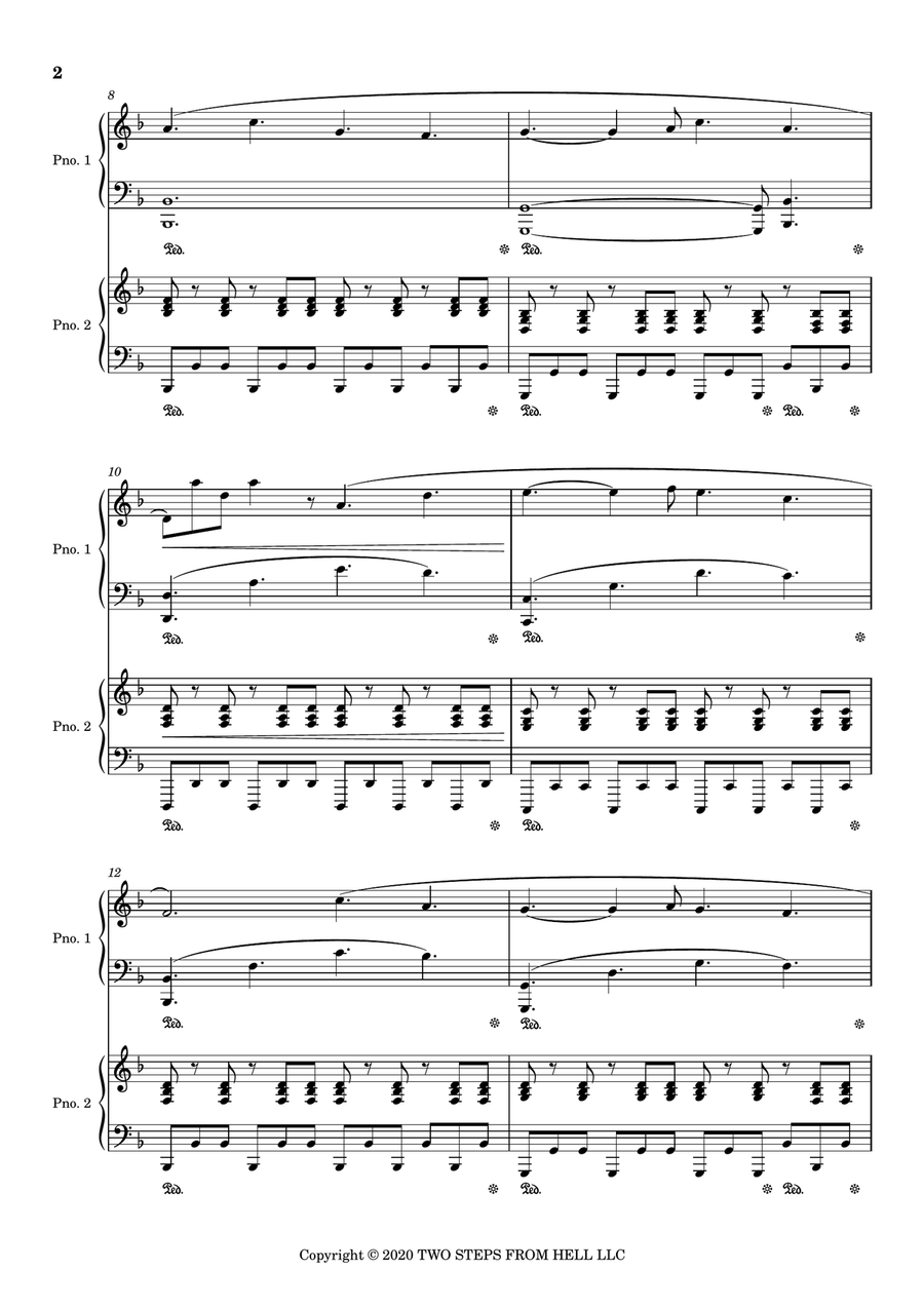 Bravestone Piano Duet scores gallery preview page 2