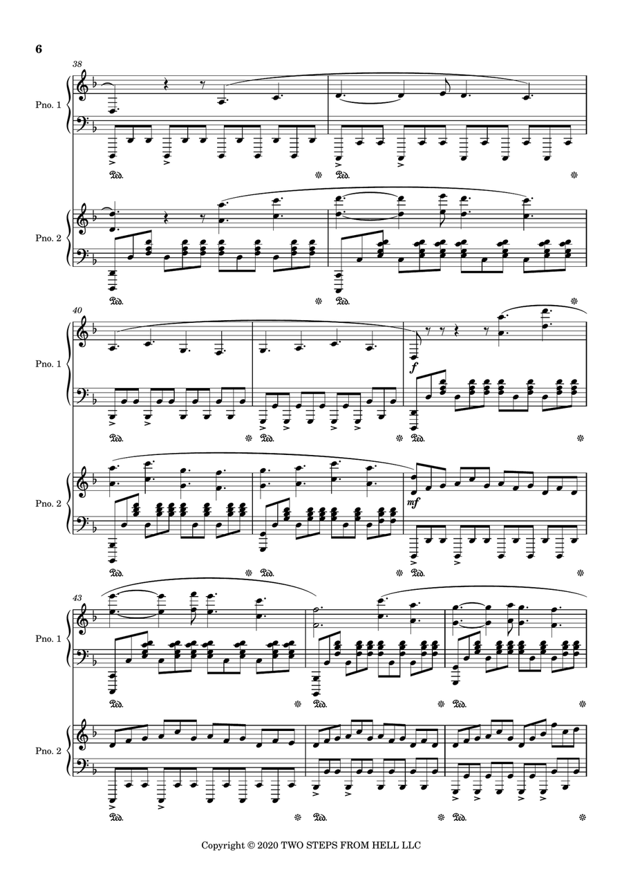 Bravestone Piano Duet scores gallery preview page 6