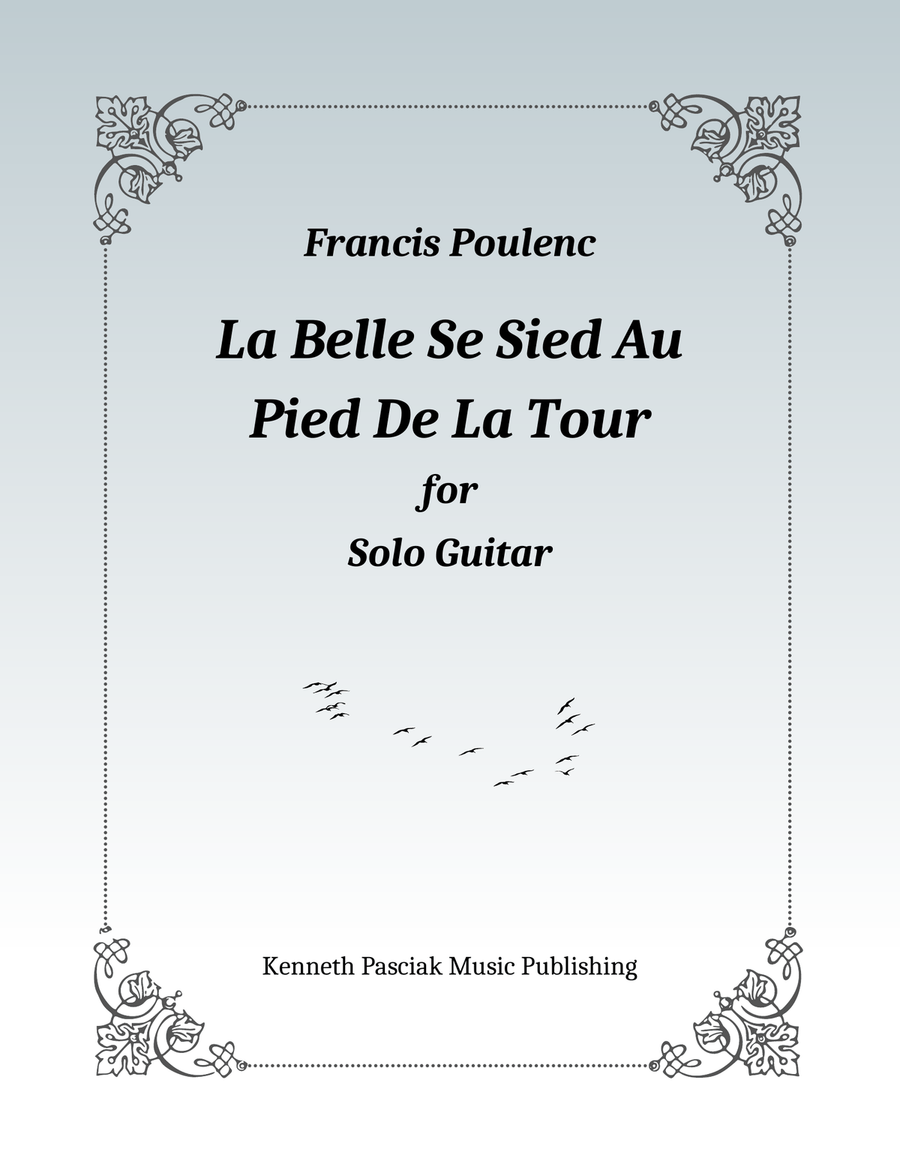 La Belle Se Sied Au Pied De La Tour Acoustic Guitar scores gallery preview page 1