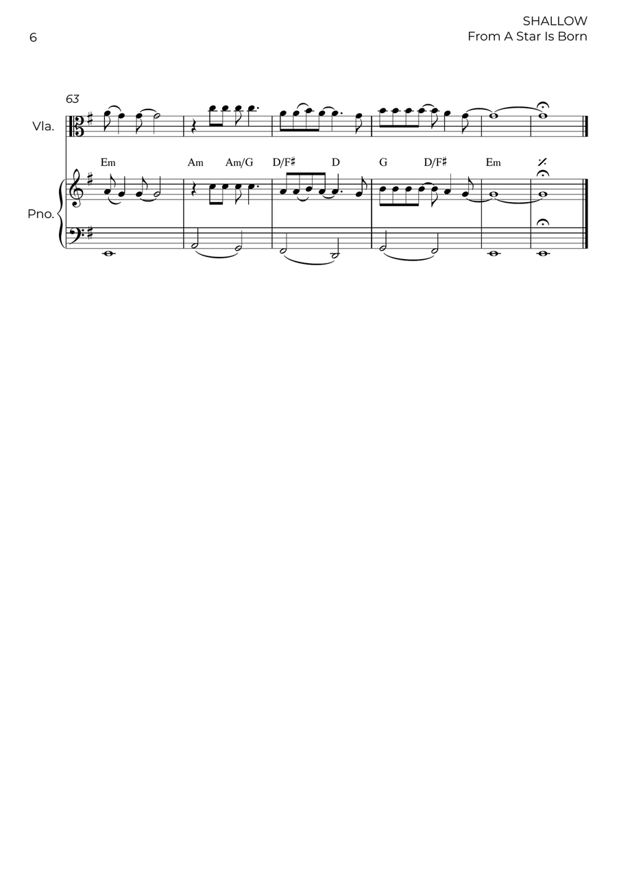 Shallow Shallow Viola scores gallery preview page 6