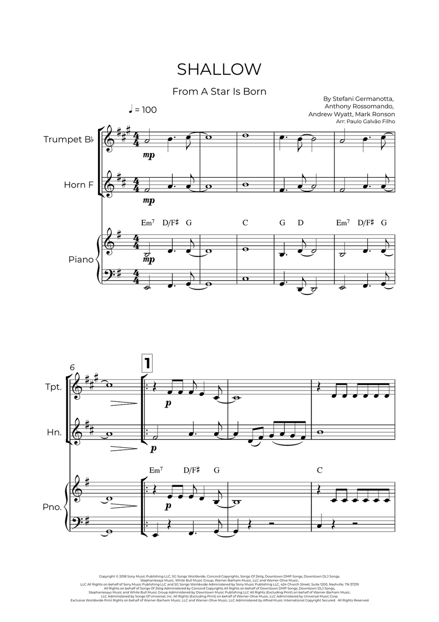 Shallow Shallow Small Ensemble scores gallery preview page 2
