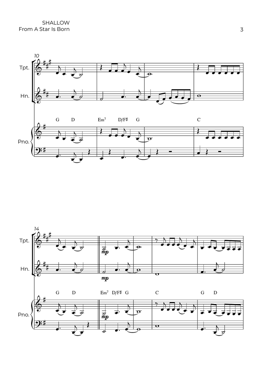 Shallow Shallow Small Ensemble scores gallery preview page 3