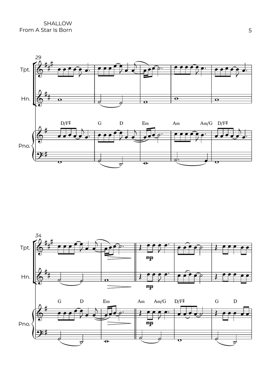 Shallow Shallow Small Ensemble scores gallery preview page 5