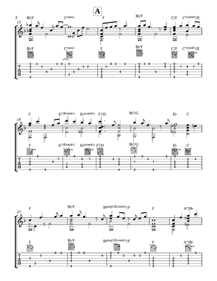 All Things Bright And Beautiful Acoustic Guitar scores gallery preview page 2