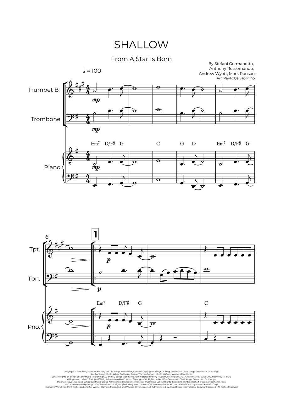 Shallow Shallow Small Ensemble scores gallery preview page 2