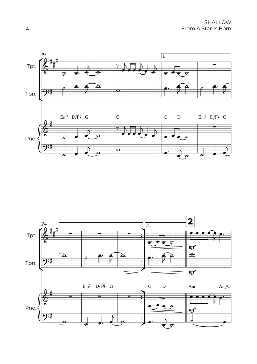 Shallow Shallow Small Ensemble scores gallery preview page 4