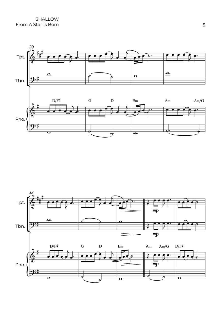 Shallow Shallow Small Ensemble scores gallery preview page 5