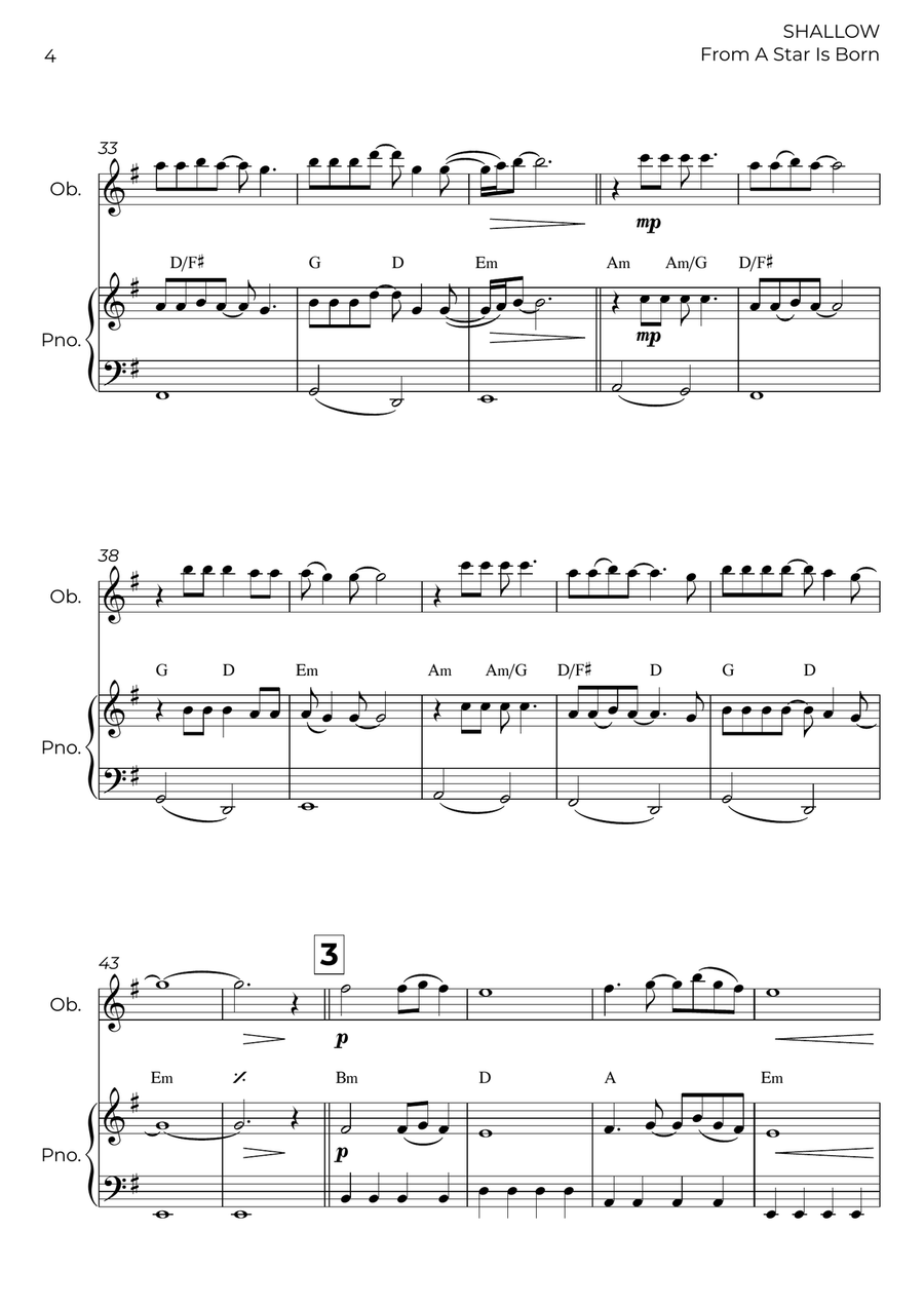 Shallow Shallow Piano scores gallery preview page 4
