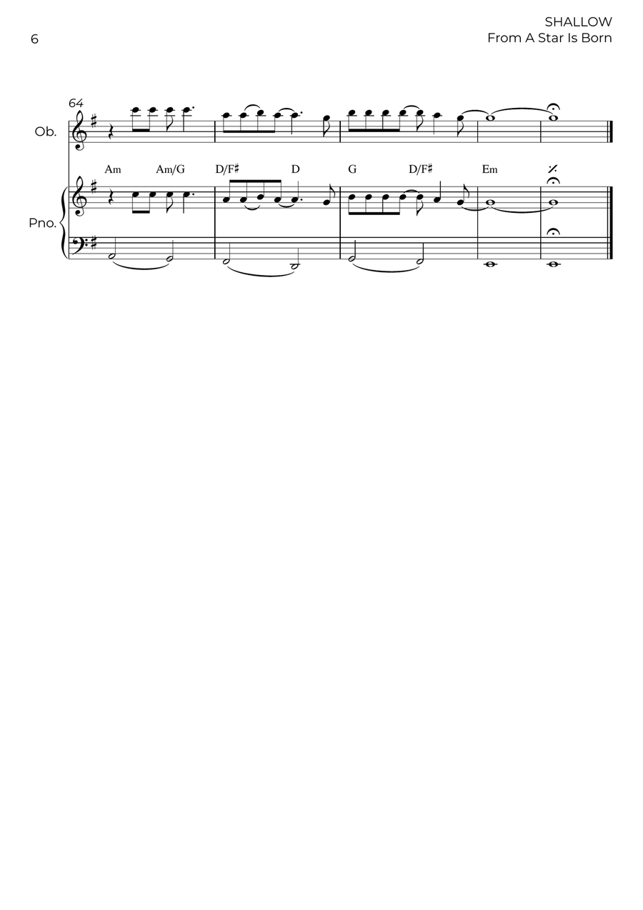 Shallow Shallow Piano scores gallery preview page 6