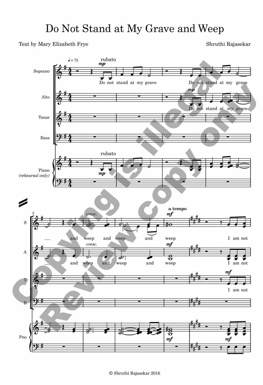 Do Not Stand at My Grave and Weep Divisi scores gallery preview page 3