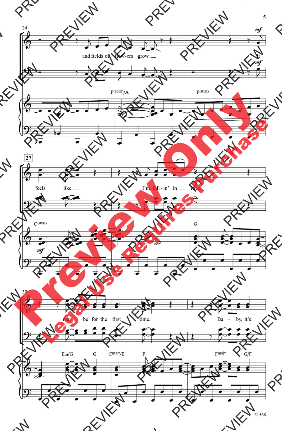 feelslikeimfallinginlove feelslikeimfallinginlove 4-Part scores gallery preview page 5