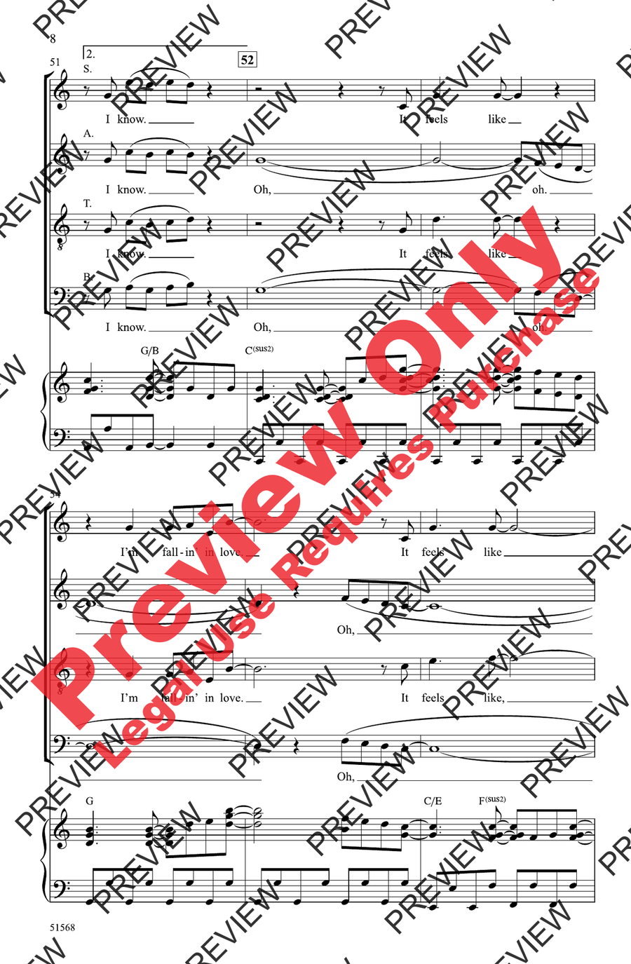 feelslikeimfallinginlove feelslikeimfallinginlove 4-Part scores gallery preview page 8