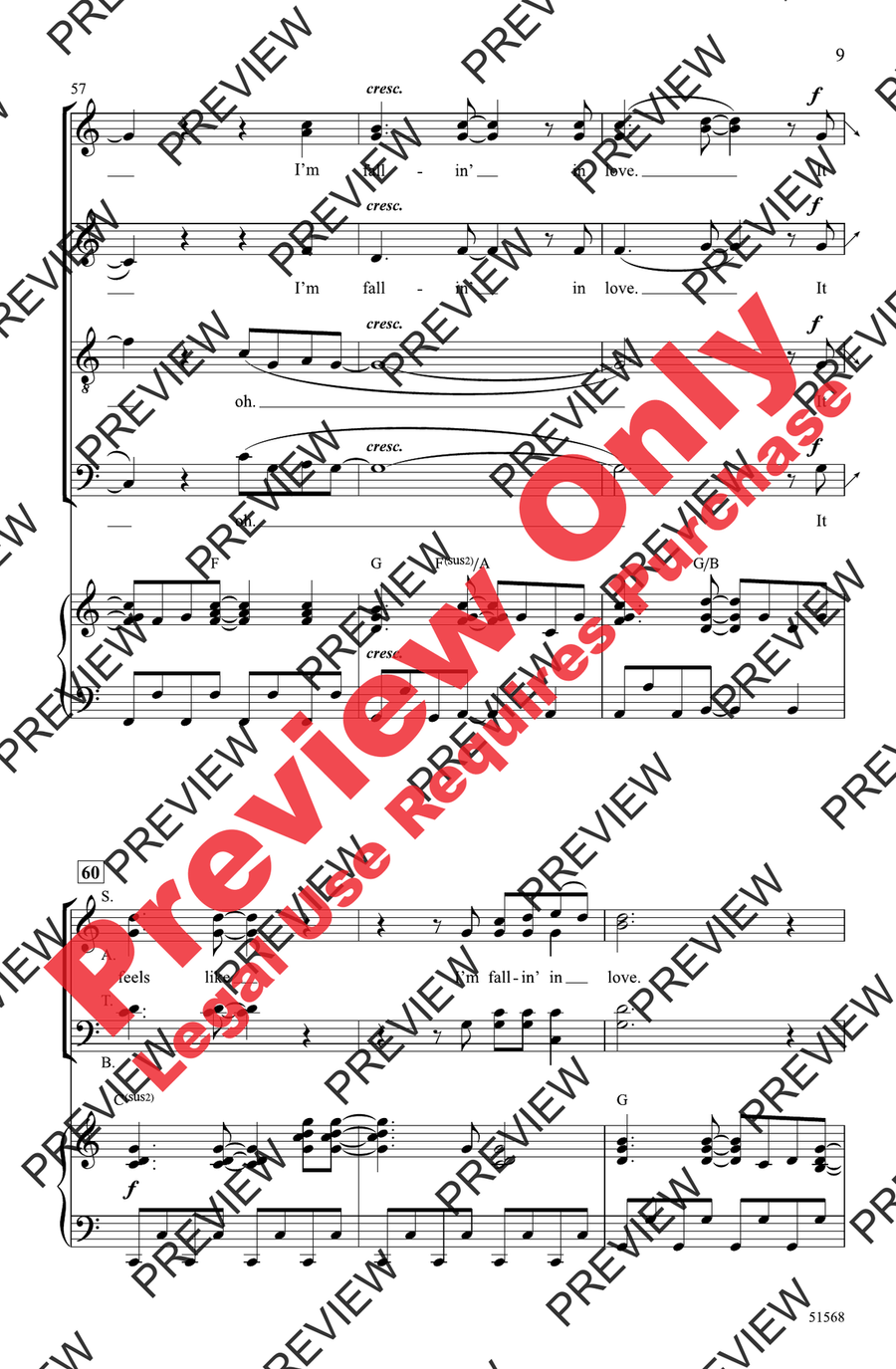 feelslikeimfallinginlove feelslikeimfallinginlove 4-Part scores gallery preview page 9