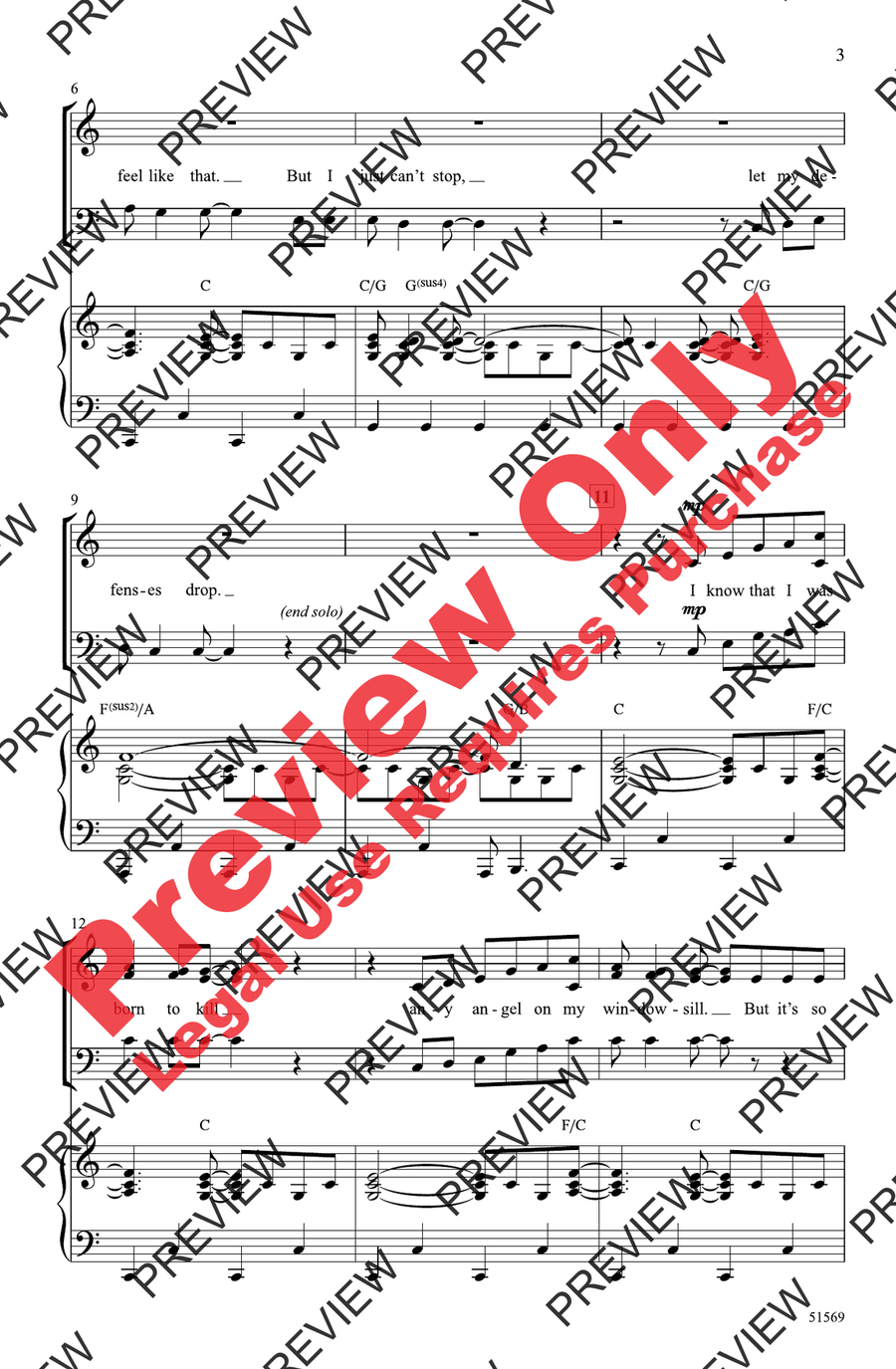 feelslikeimfallinginlove feelslikeimfallinginlove 3-Part scores gallery preview page 3