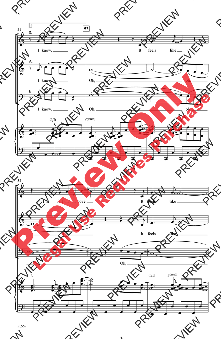 feelslikeimfallinginlove feelslikeimfallinginlove 3-Part scores gallery preview page 8