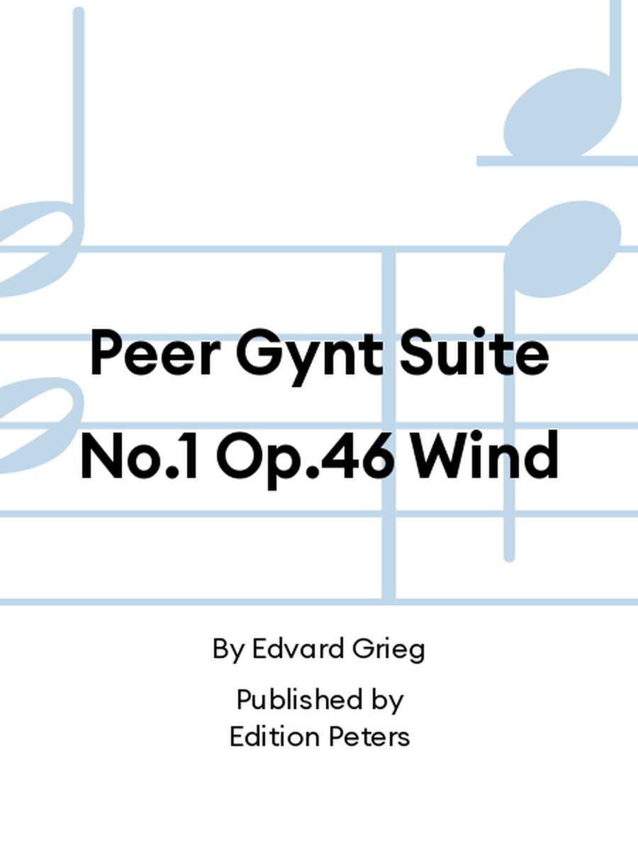 Peer Gynt Suite No.1 Op.46 Wind Full Orchestra scores gallery preview page 1