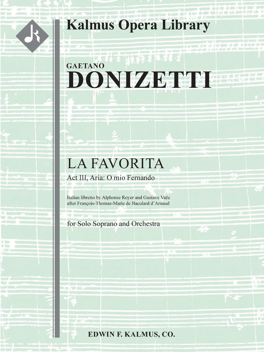 La Favorita: Act III, Aria: O mio Fernando (soprano) Voice Solo scores gallery preview page 1