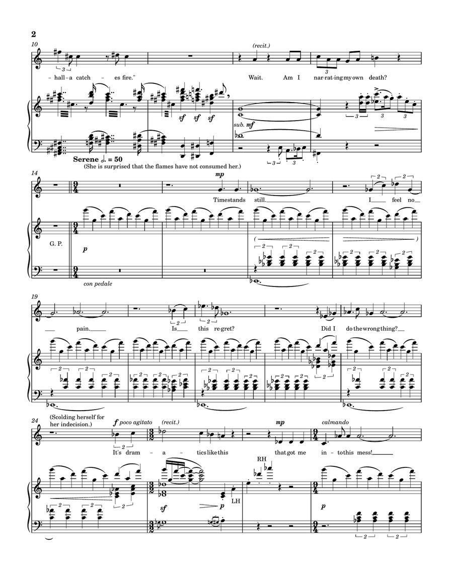 Brünnhilde In the Flames: An Alternate Ending to Götterdämmerung Piano, Vocal scores gallery preview page 2