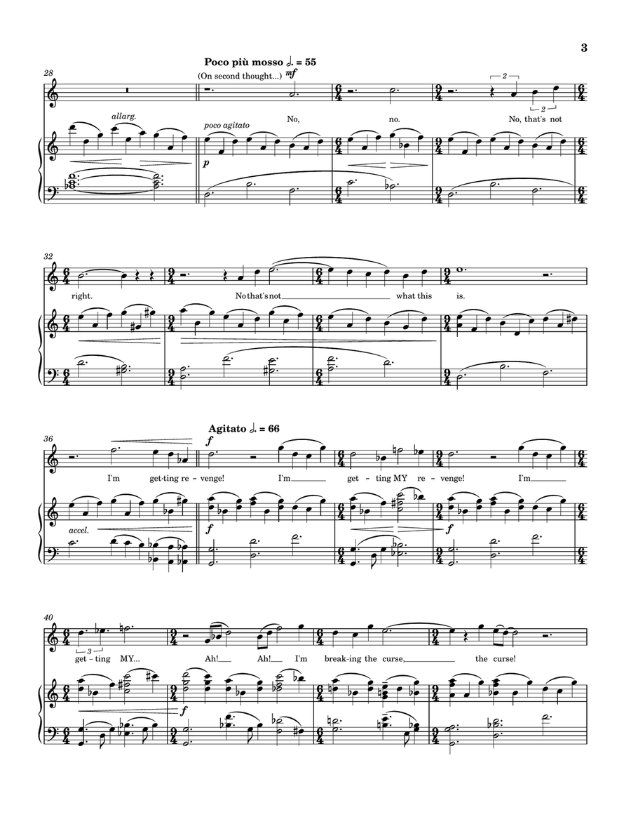 Brünnhilde In the Flames: An Alternate Ending to Götterdämmerung Piano, Vocal scores gallery preview page 3