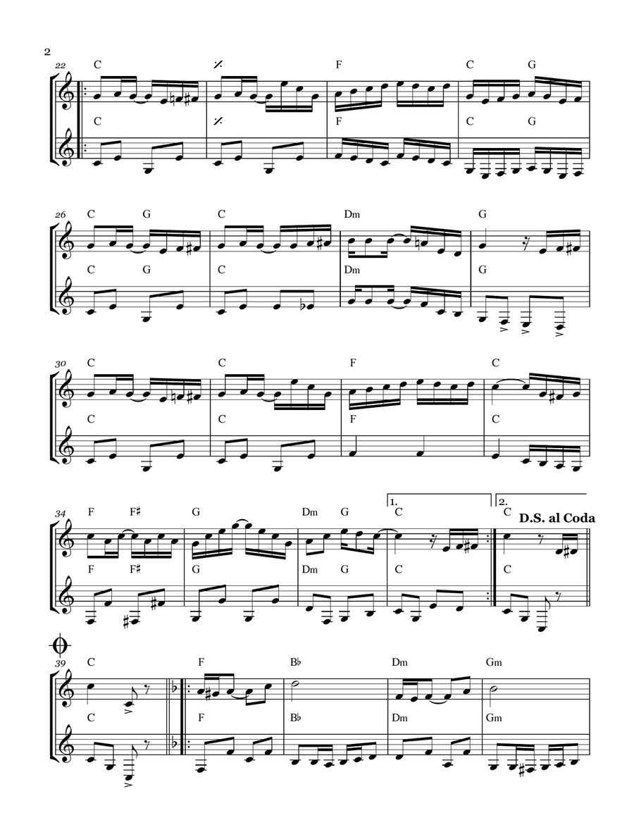 The Entertainer The Entertainer Woodwind Duet scores gallery preview page 2