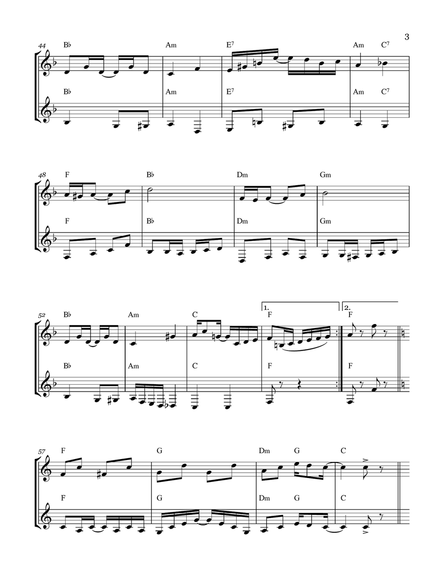 The Entertainer The Entertainer Woodwind Duet scores gallery preview page 3