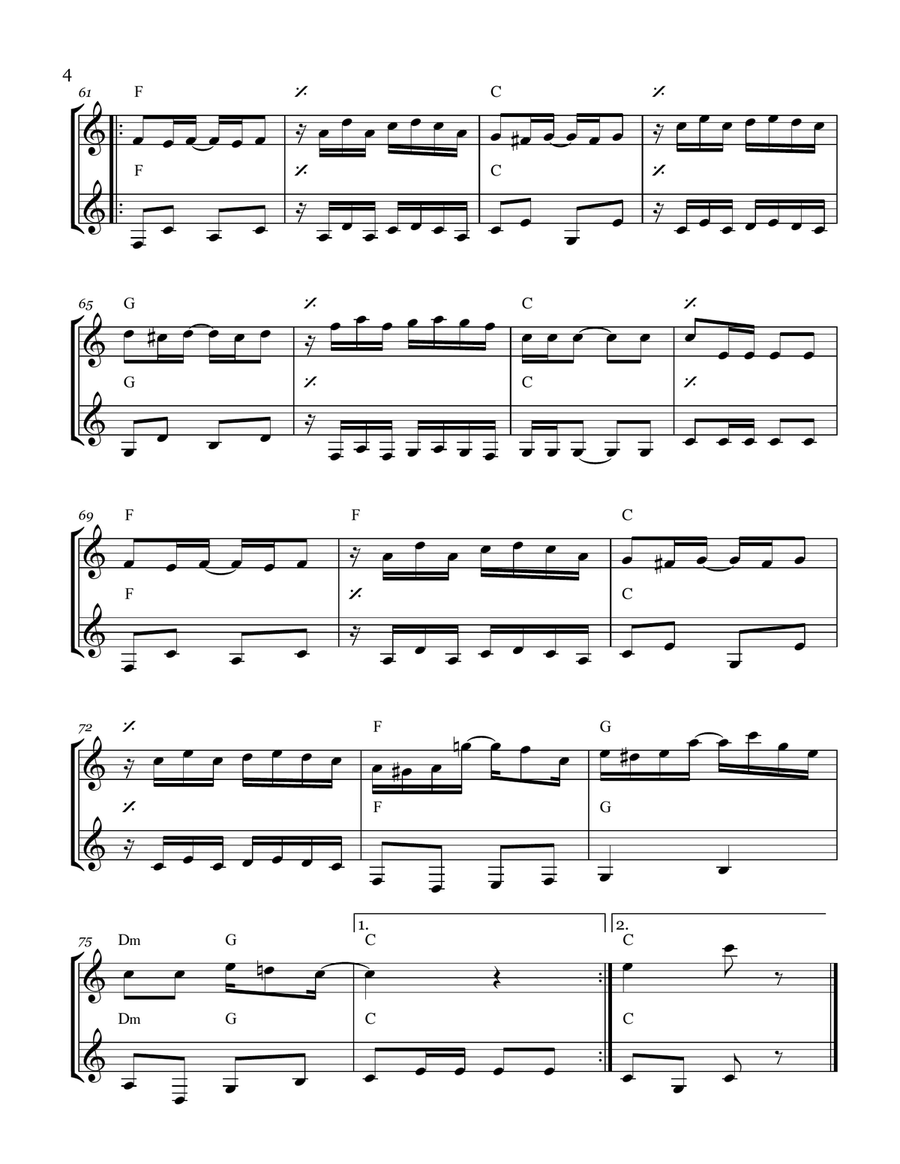 The Entertainer The Entertainer Woodwind Duet scores gallery preview page 4