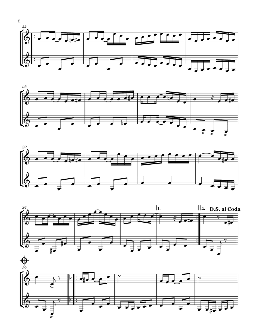 The Entertainer The Entertainer Woodwind Duet scores gallery preview page 2