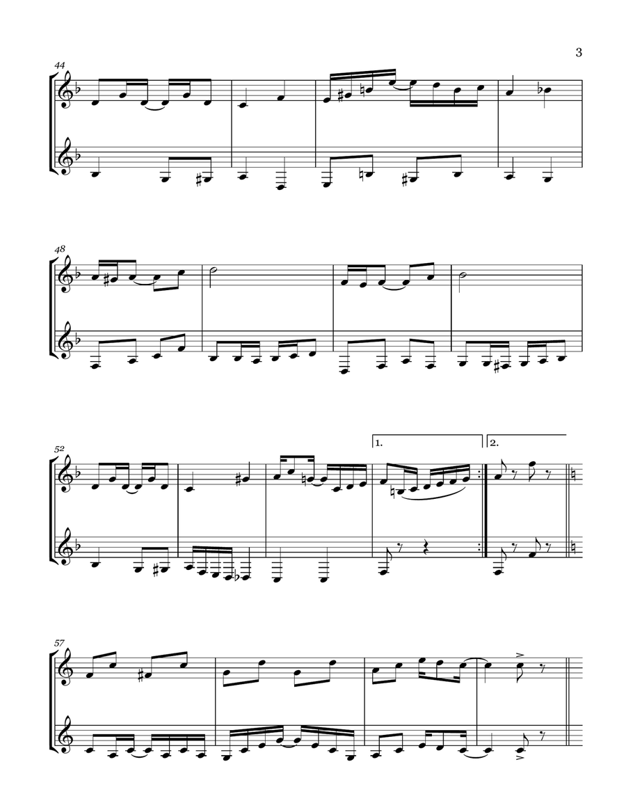 The Entertainer The Entertainer Woodwind Duet scores gallery preview page 3