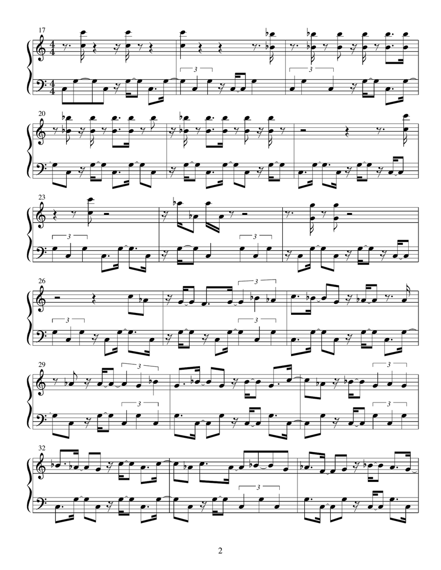 Weird Signal Weird Signal Piano Solo scores gallery preview page 2
