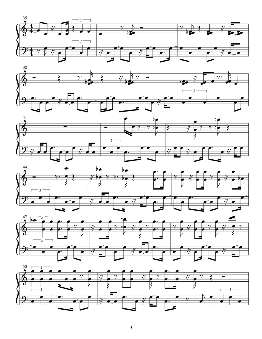 Weird Signal Weird Signal Piano Solo scores gallery preview page 3