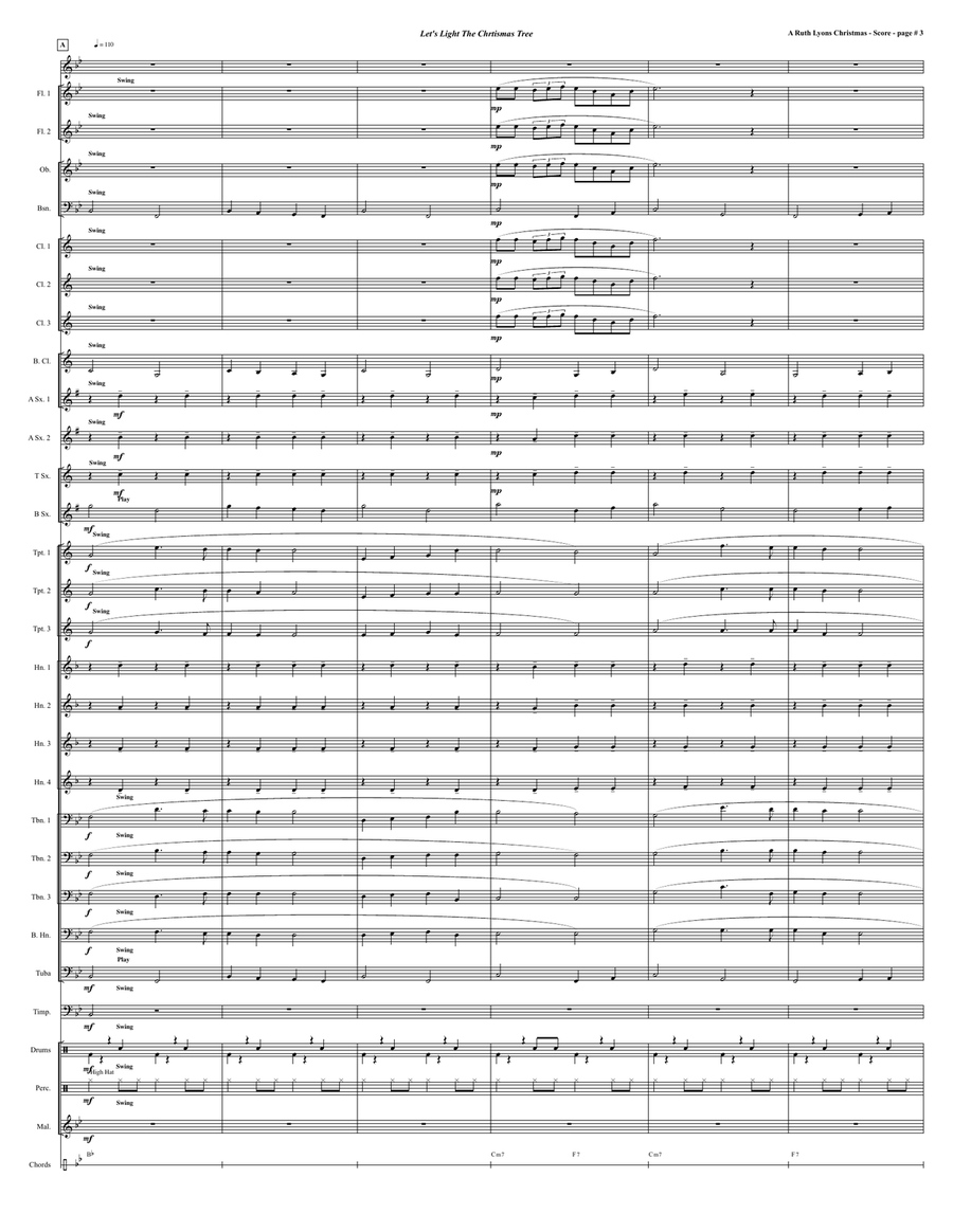 A Ruth Lyons Christmas A Ruth Lyons Christmas Concert Band scores gallery preview page 3