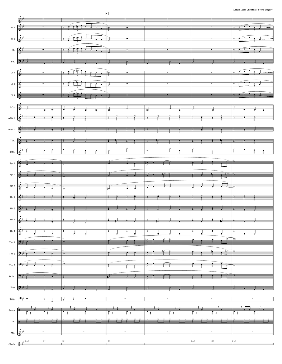 A Ruth Lyons Christmas A Ruth Lyons Christmas Concert Band scores gallery preview page 4